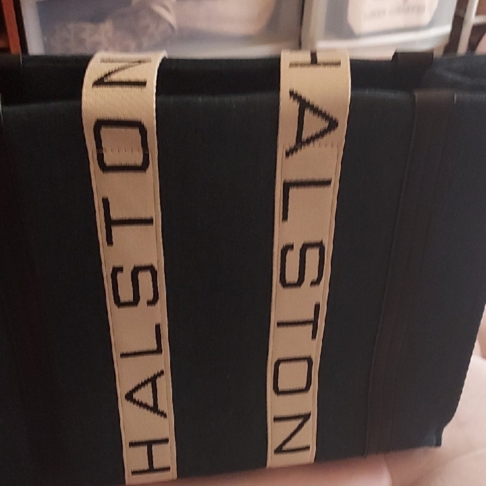 Halston Denim Blue Tote Bag